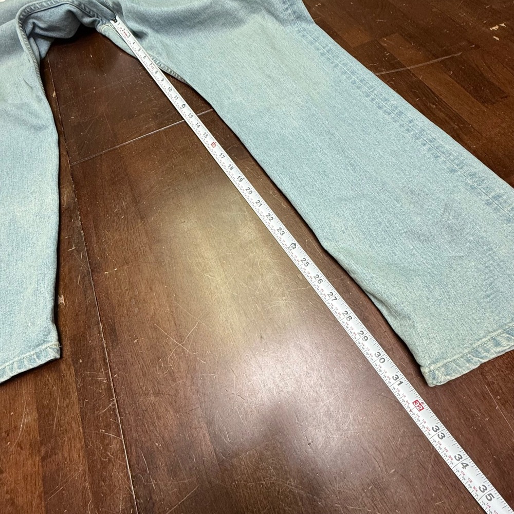 New Tecovas Slim Straight Jeans Men 40x32 Light Stone Wash Stretch Western Denim - Picture 12 of 13